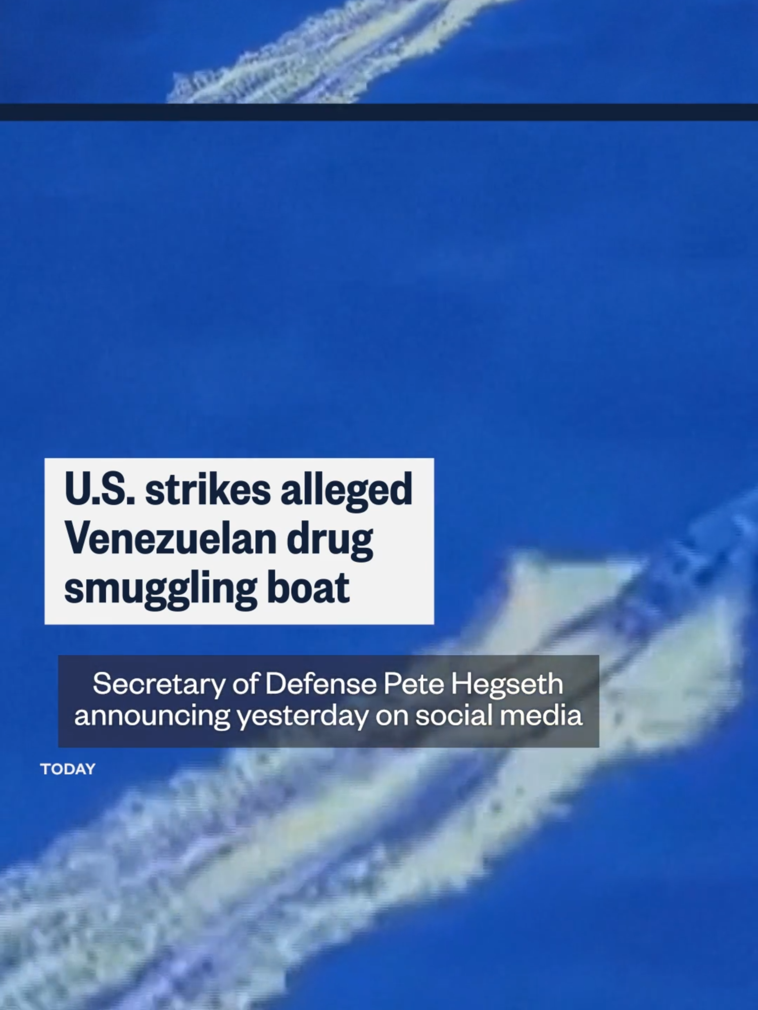 The Pentagon carried out Friday another lethal strike on what Defense Secretary Pete Hegseth said was a boat carrying drugs off the coast of #Venezuela. Four individuals were killed.