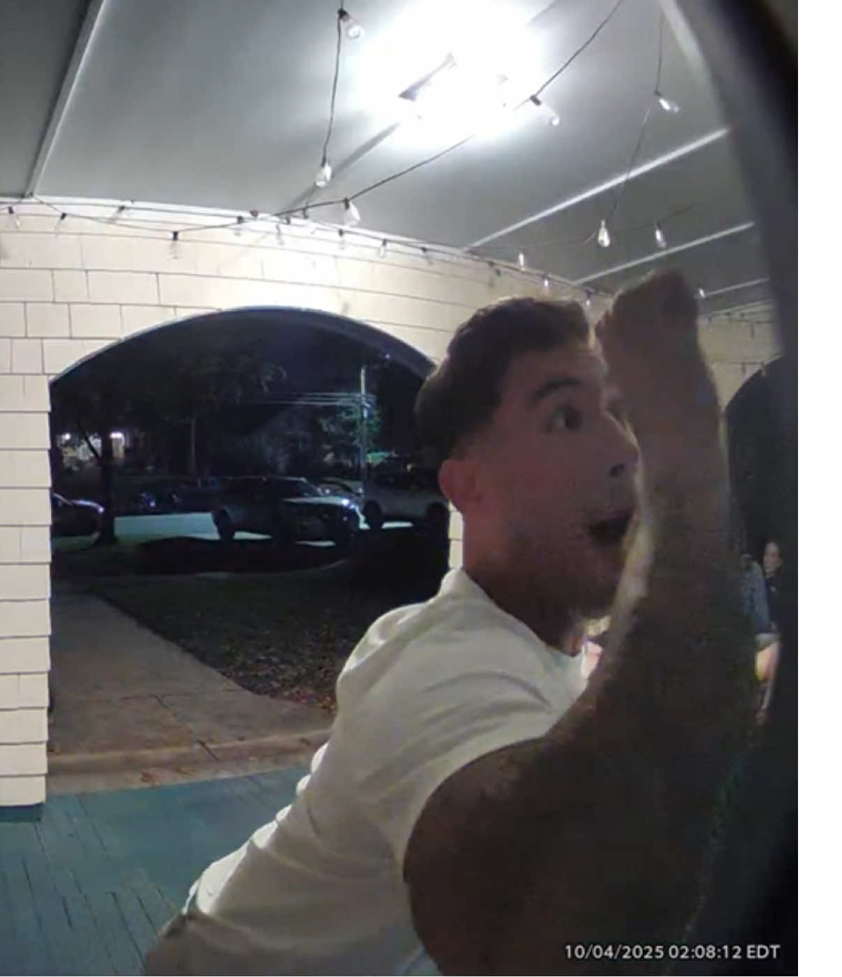 please enjoy the ring camera footage of these men ding dong ditching us while my roommate and her friends were literally on the porch 😭 crying #ringdoorbell #columbiasc #uofsc #fyp 
