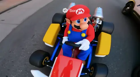 Catch me if you can💨💨💨 #funny #funnyvideos #supermario #ai #sora2 