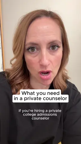 What you need in a private counselor #university #application #counselor