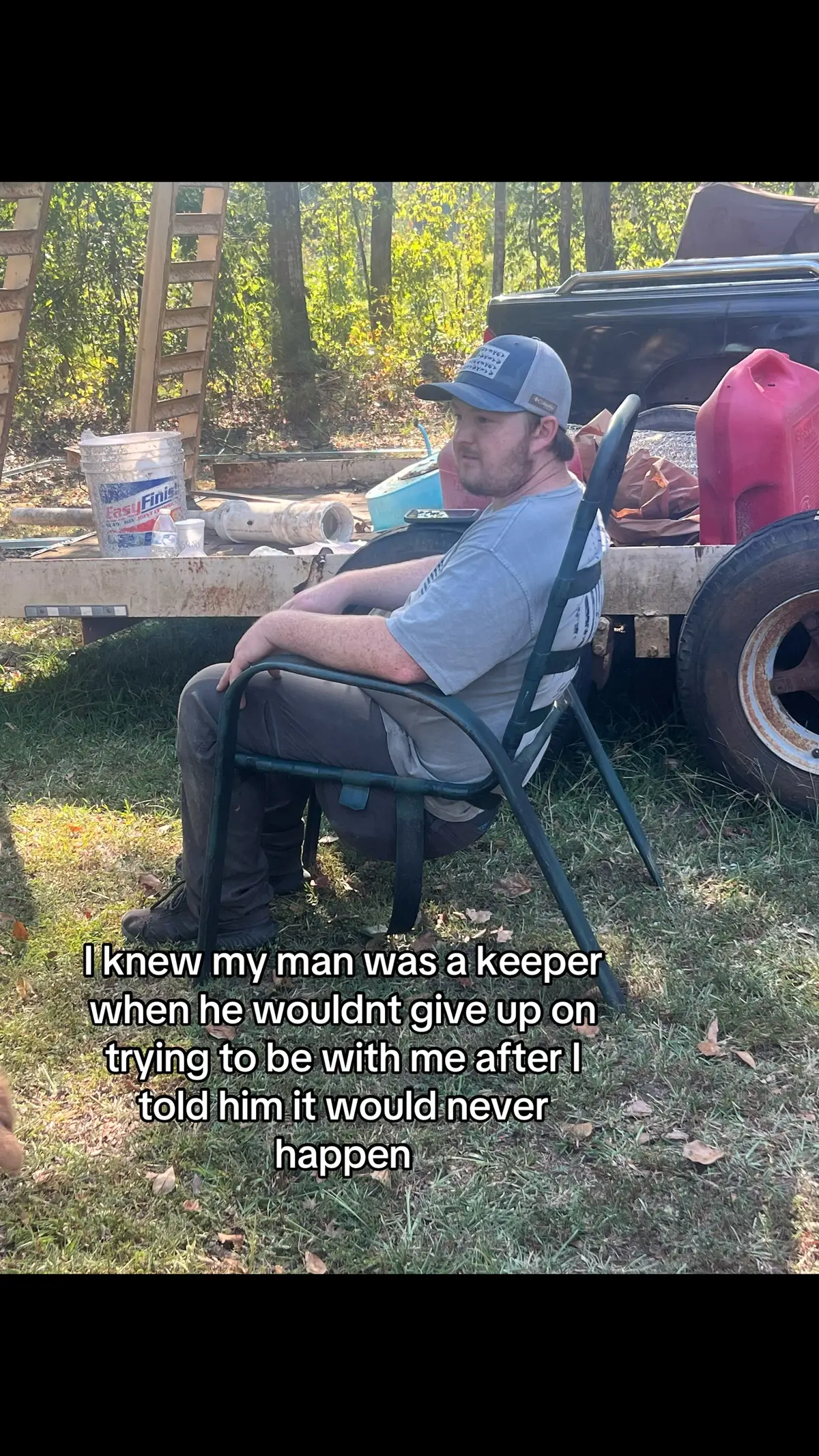 I’m so glad he never gave up he’s eveything I have ever wanted I’m proud to be making a family with him