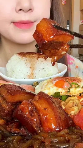 cơm thịt kho tàu #mukbang #mukbangtrungquoc #niuniu #xh #xuhuong 
