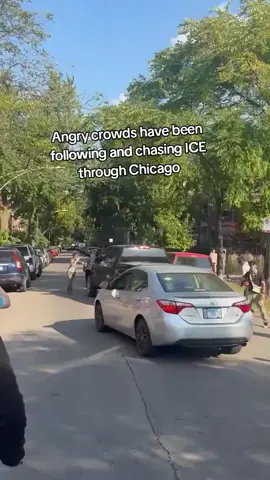 Angry crowds have been following and chasing #ICE through #Chicago 