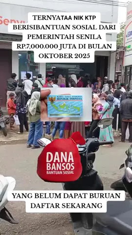 TERNYATA NIK KTP BERISI BANTUAN SOSIAL DARI PEMERINTAH SENILAI Rp. 7000.000 juta DI BULAN OKTOBER 2025 #bansos  #infobansosterbaru  #bansos2025  #ktp #fyypppppppppp 