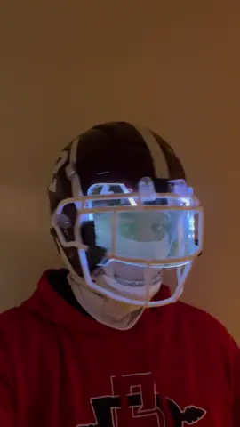 Tron Football Visors! 🤯🏈#CollegeFootball #footballgear #highschoolfootball #tron 