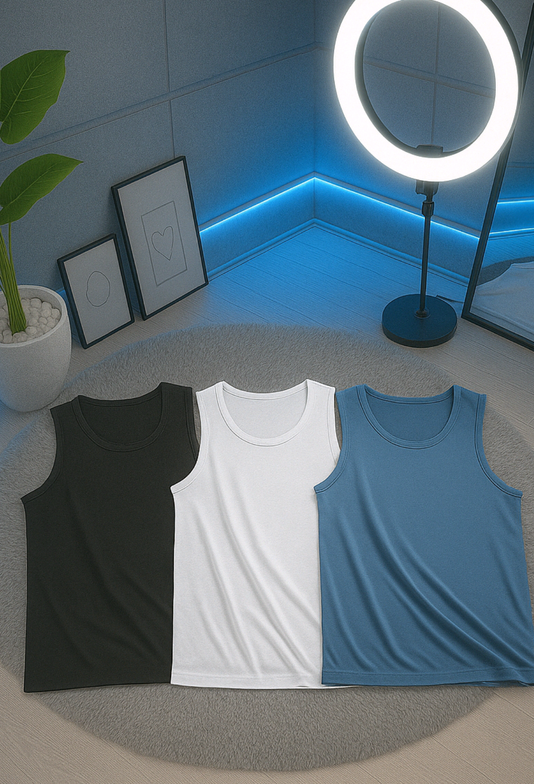 (Promo 4 pcs kaos singlet mode yukensi murah banget!!  #fyp #promo #kaos #singlet #yukensi 