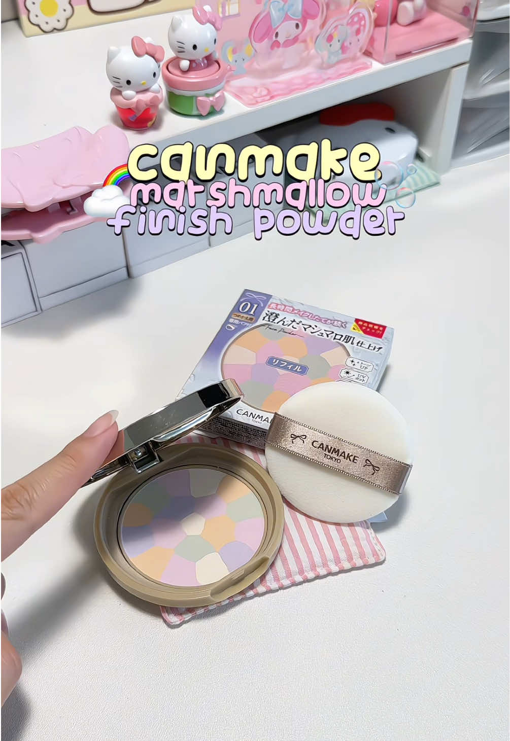 จากสาวเบอร์03กลับใจอยากลองเป็นสาวเบอร์01☁️🌈🫧 canmake marshmallow powder #canmake #แป้งcanmake #แป้งพัฟ #รีวิวบิวตี้ #f 