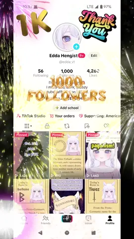 Thank you so much for the 1k followers!! I'm off to Oktoberfest for the day, so wishing you all the best! #vtuber #envtuber #1k 