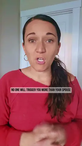 your triggers are an opportunity for you to see your need for growth. don't blame your partner for triggering you. in fact you could even go as far as to thank them for helping reveal your weak spots so that you can begin to grow! ➡️ Wondering how intimacy died in your relationship? Get our free guide - 7 Intimacy Killers -- head to our bi0 to get yours!  Marriage jokes. Couples counseling. Marriage therapy.. Marriage Help. Couples comedy. Marriage Humor.  #couplescounseling #marriageadvice #couplescomedy #marriage #marriedlife 