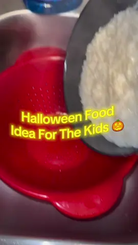 Making dinner a little spooky for the kiddos 🎃💚 #HalloweenVibes #MomLife #SpookySeason