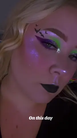 #onthisday one of my fave Halloween makeup looks💜 #makeuplook #halloweenmakeuplooks #halloweenmakeup 