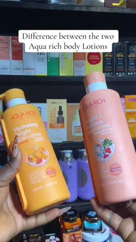 The difference between the Aqua rich body lotions  Click on the link in bio to shop directly from our website 🛍️