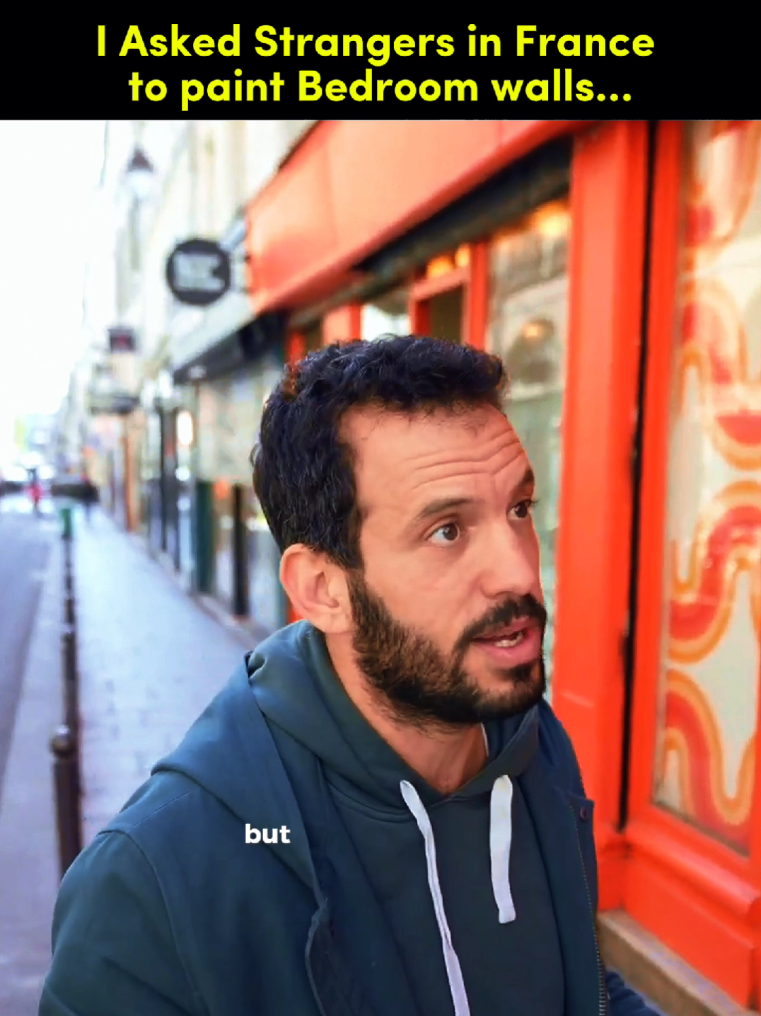 I asked strangers in France to paint their bedroom walls  #artist #artistatiktok #walls #france #diyproject 