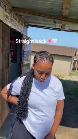 Straight back🤍🌸 #straightbackbraids #satiktok🇿🇦 