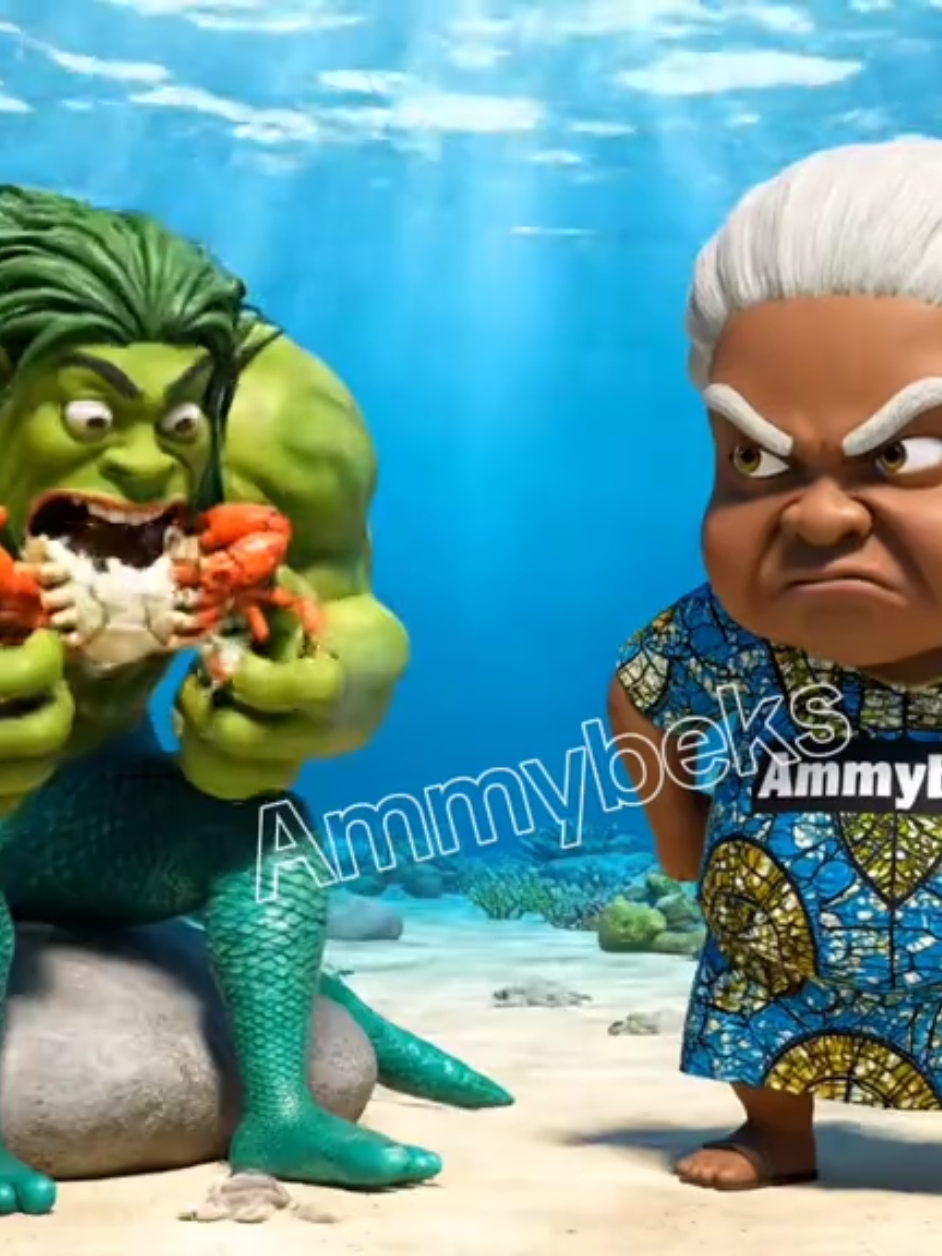 Continuation: Mama vs Fish husband, the Mermaid  #funnyanimation #aigenerated #cartoonanimation #animationmeme #funnycartoon 