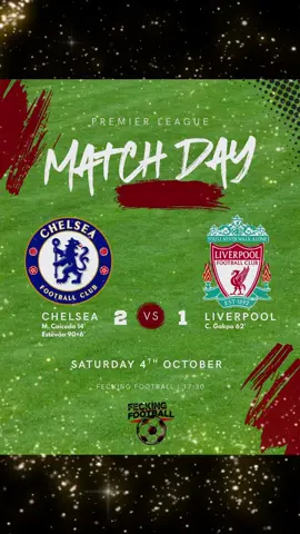 📸 FULL-TIME AT STAMFORD BRIDGE Chelsea 2–1 Liverpool 🔵🔴 A huge win for Enzo Maresca’s side in a thrilling Premier League clash! 💥 ⚽️ Goals: 14’ – Moisés Caicedo (CFC) 💣 63’ – Cody Gakpo (LIV) ⚡️ 90+6’ – Estêvão (CFC) 🪄✨ Chelsea snatch all three points at the death! After Gakpo’s equaliser looked to have rescued Liverpool a draw, 17-year-old Estêvão stepped up with a dramatic stoppage-time winner to send Stamford Bridge wild! 🔥 Maresca’s men showed resilience, composure, and a glimpse of the attacking identity he’s building — while Liverpool will be left ruing missed chances and late lapses in concentration. But questions continue to mount for Arne Slot’s Liverpool 😬. That’s now three defeats in their last four games, with star signings Alexander Isak and Florian Wirtz still struggling to find rhythm or make a decisive impact. The Reds look short of confidence, cohesion, and clinical edge — a worrying trend as pressure builds heading into the international break. A massive statement win for the Blues heading into the break. 💪💙 #footballnews #PremierLeague #liverpool #chelsea #football 