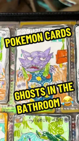 Why is Gengar so sad 😭 #pokemon #pokemoncards #funny #creative #tcg 