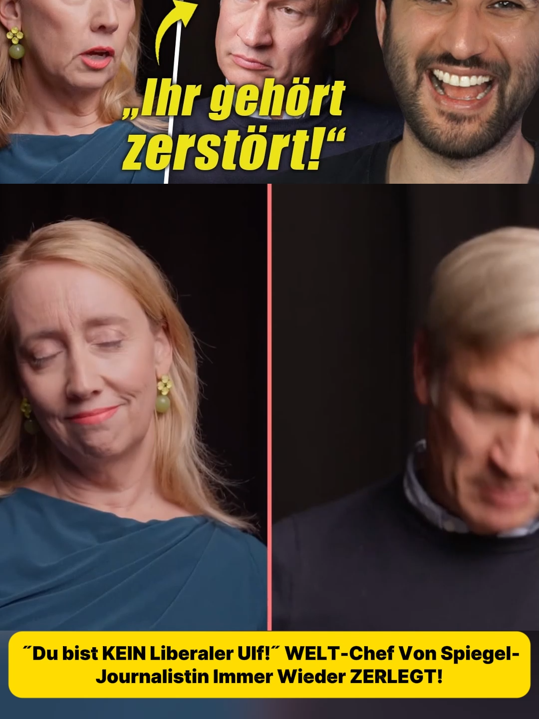 ˝Du bist KEIN Liberaler Ulf!˝ WELT-Chef Von Spiegel-Journalistin Immer Wieder ZERLEGT!