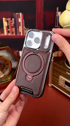 Luxury leather phone case with premium design!#fyp #phoneder #iphone17 #phonecase 