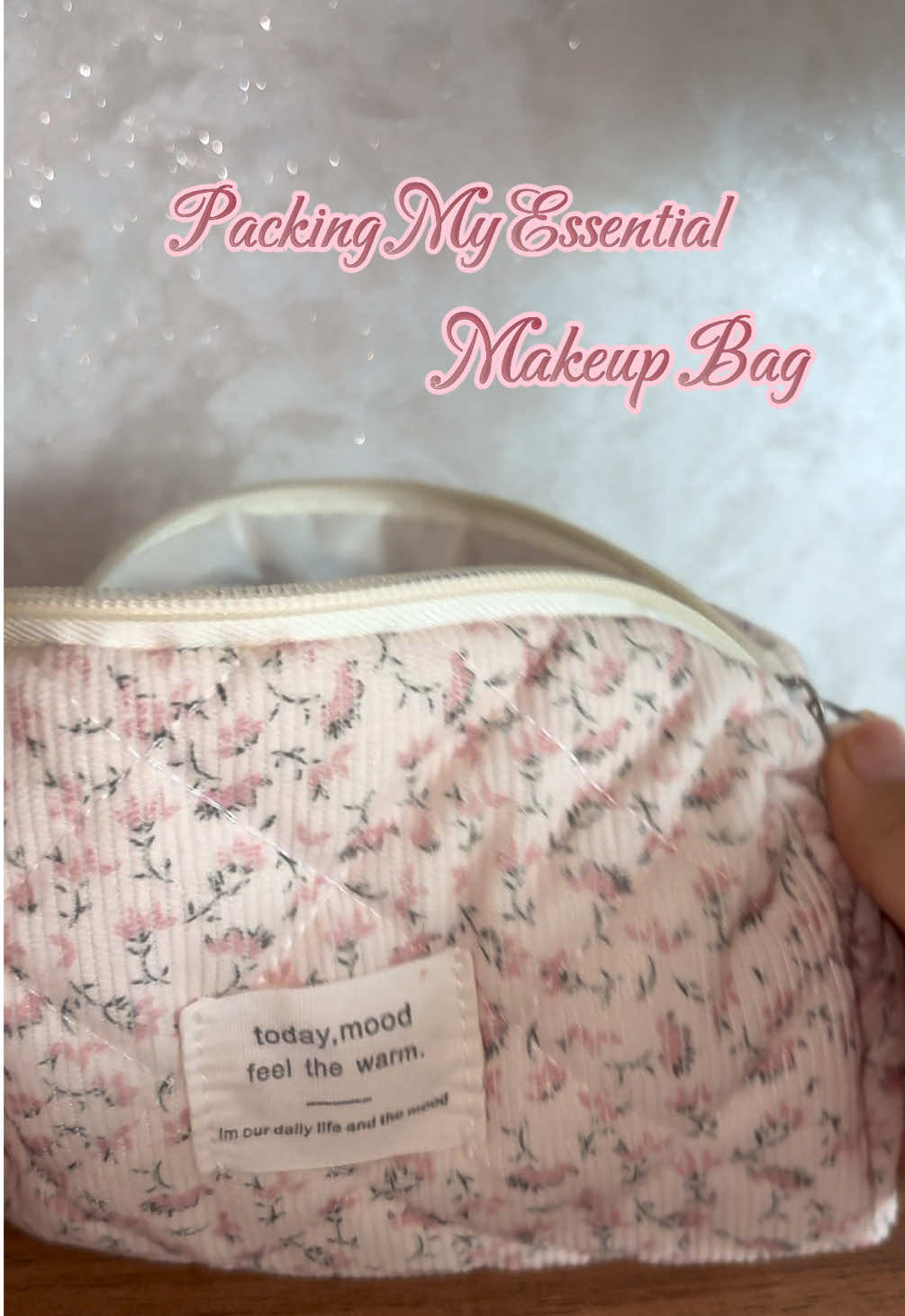 These are my must-have products I always keep with me.  What’s one product you can’t live without in your makeup bag? #makeupbag #whatsinmymakeupbag #everydaymakeup #makeupfavorites 