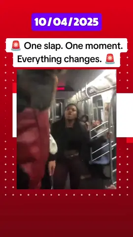 🚨 One slap. One moment. Everything changes. 🚨 #ViralSubwayMoment #CaughtOnCamera #PublicFight #StreetReality #staycalm 