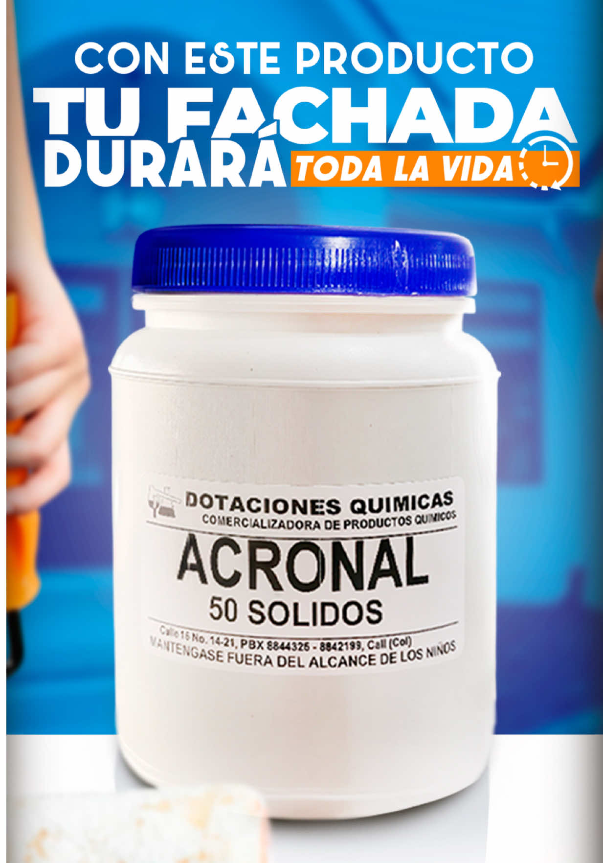 Haz que tus fachadas luzcan mejor por más tiempo con Acronal👀🏠👆🏻 Es un adherente de alto rendimiento que mejora la fijación, prolonga la durabilidad y realza la apariencia de tus fachadas u obras de construcción. Antes de pintar o repellar, usa Acronal, tus fachadas te lo agradecerán con un acabado más lindo, resistente y duradero💪🏻👷🏻. Adquiérelo en la ciudad de Cali, en cualquiera de nuestras sedes o realiza tu compra por nuestras líneas de contacto: •	Calle 15 #14 - 21 (centro) ☎️ 3108466094 •	Cra 7 con calle 19 esquina (San Nicolás) ☎️ 3143627292 #fachadasdecasas #fyp #dotacionesquimicas #tip 
