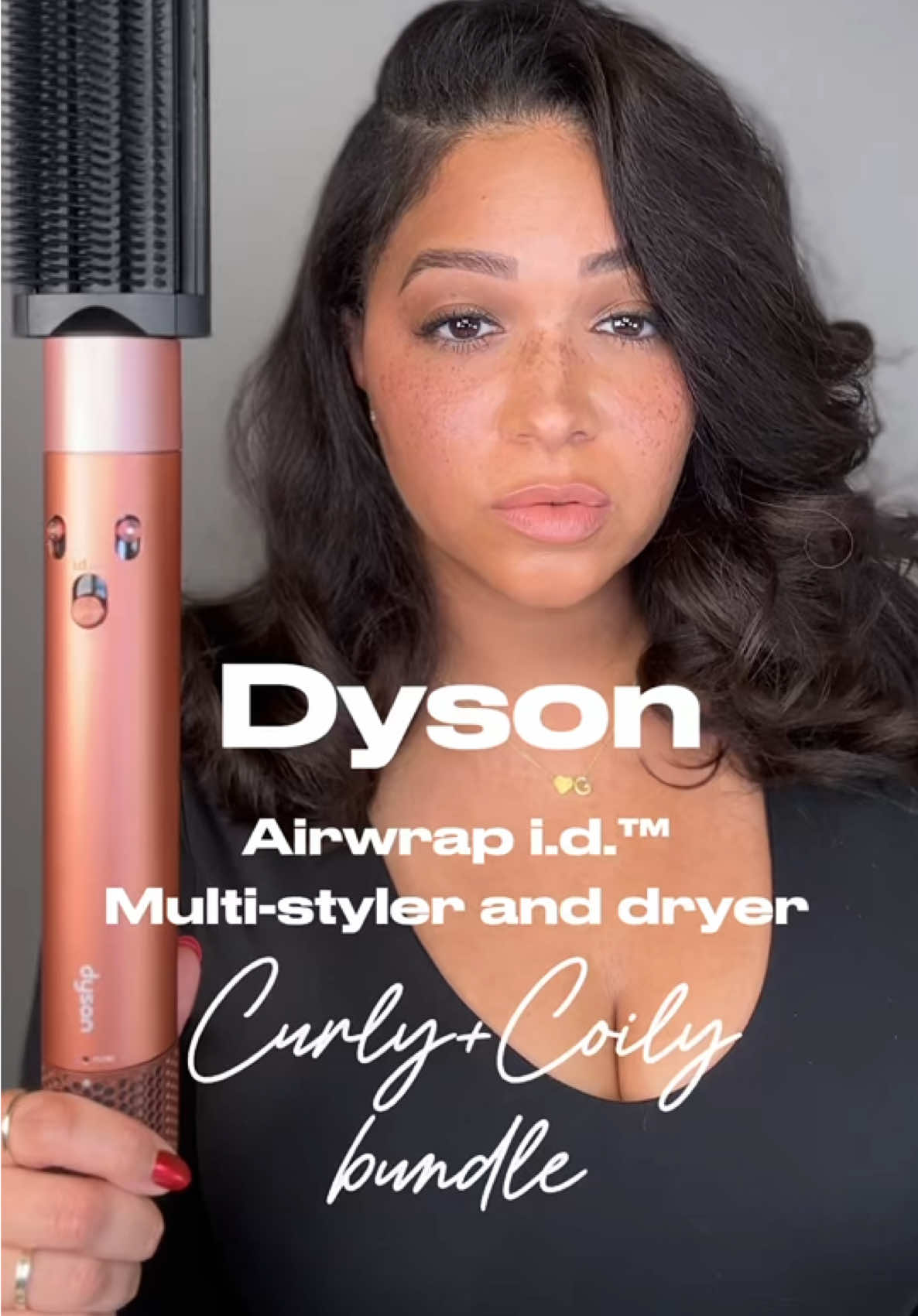 gifted by Dyson Hair  Meet the Dyson Airwrap i.d.™ Multi-styler and dryer - Curly + Coily bundle, with upgraded features from the original Airwrap that you know and love, now in the Special Edition colorway, Amber Silk ✨ It’s silk press season and this is going to give a flawless foundation every time 😍 @Dyson USA @Dyson  #dysonbeauty #dysonairwrapid #creatorsearchinsights  @dysonusa @dysonbeauty 