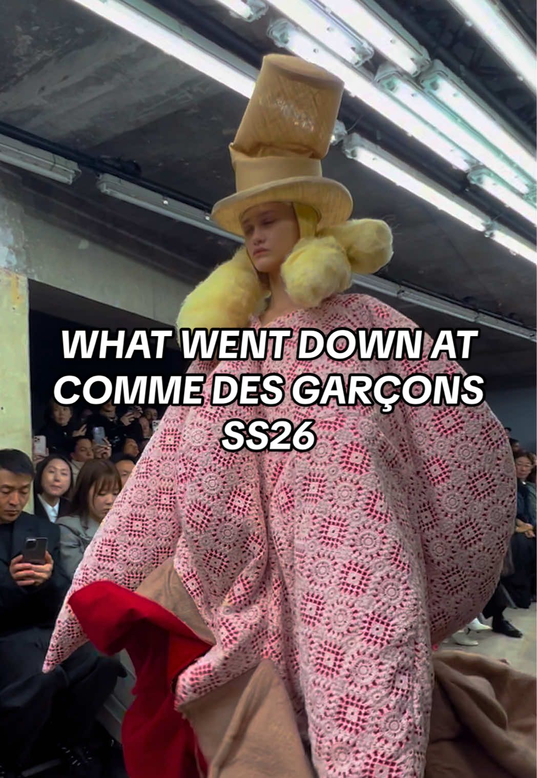 First look at @Comme des Garçons SS26 collection in Paris 👀 #DazedFashionTV #TikTokFashion #PFW 