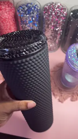 Perfect cold foam lids for studded tumblers or a custom cup . Lids are available to purchase on their own with or without rhinestones #cuptok #coldcups #customcups #coldfoam #starbuckscups 