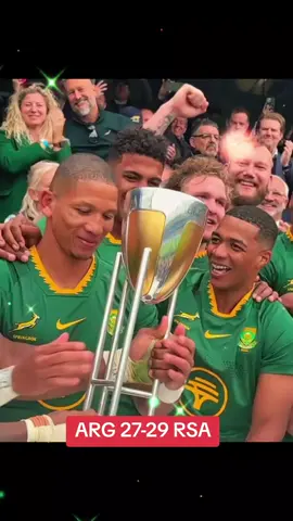 Back-to-back Rugby Championship Winners!! What a hectic game.  My shattered nerve. But we did it! Congrats to the Boks and bad luck to the Pumas who really came to the party... #ForeverGreenForeverGold  ❤️🇿🇦❤️🇿🇦❤️