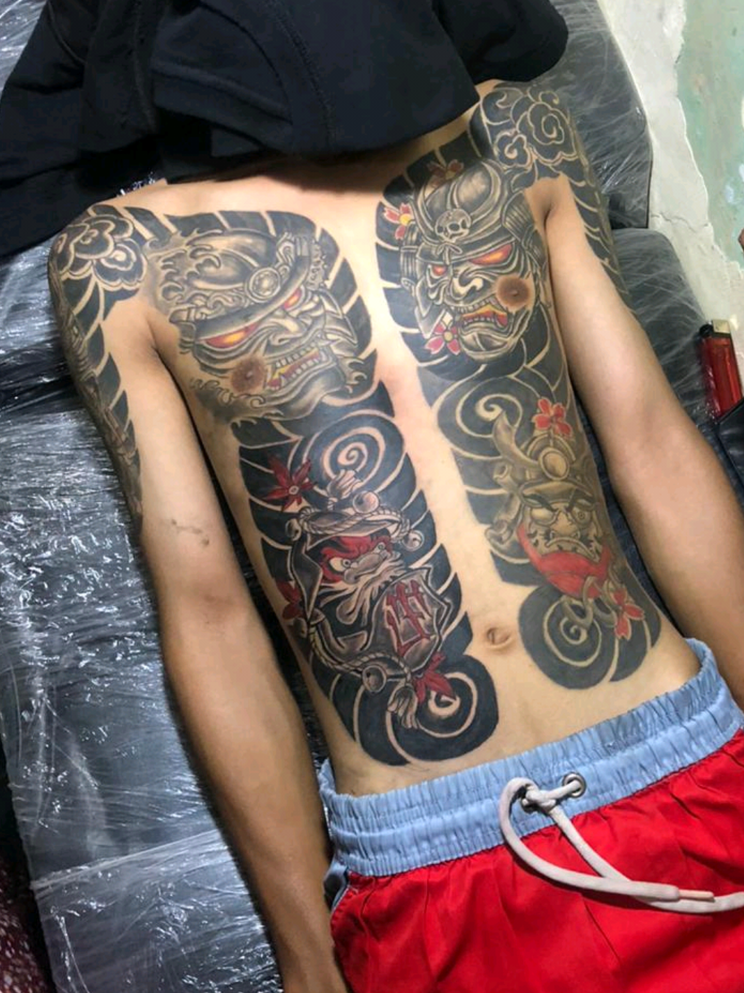 Tattoo Japanese  Lok: Jogja kota Ig: alfredootattoo_ Konsultasi? 089527969790 #tattoorumahan #tattojepang #tattooideas #tattoojogjakarta #tattoo 
