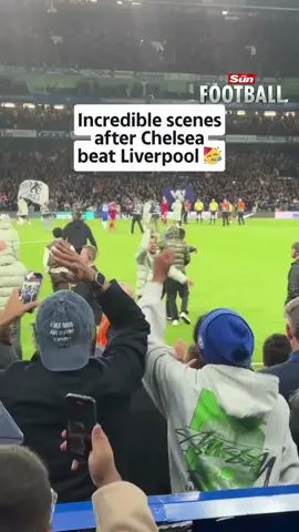 Stamford Bridge is rocking after Chelsea beat Liverpool! 💥