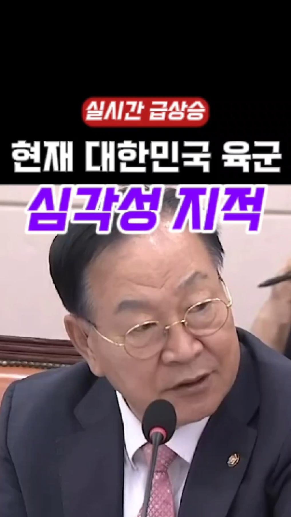 대한민국 육군 심각성