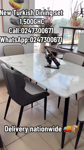New Turkish Dining set  1,500GHC Call:0247300671 WhatsApp:0247300671 #fyp #fyppppppppppppppppppppppp #fyppp #trendingvideo #trendingnow 