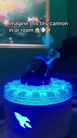How does this thing even work? 😂  Shoots clouds of calm into your room! Check bio #humidifier #homedecor #relax #cannonhumidifier 