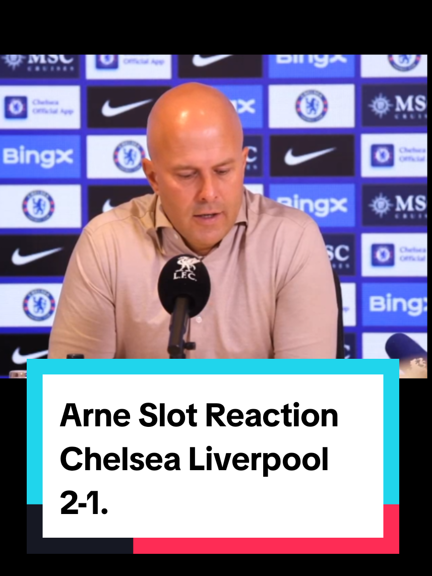 Arne Slot Reaction Chelsea Liverpool 2-1. #liverpool #chelsea #PremierLeague #slot #gakpo 