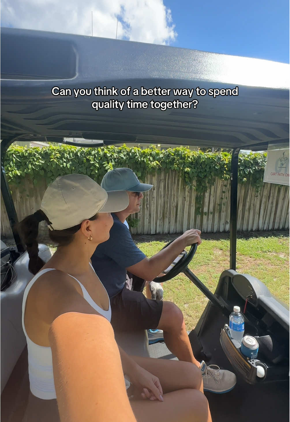 Can you think of a better way to spend time together? I’ll wait 😏 #golftiktok #golf #golfgirl #viaral #fyp 