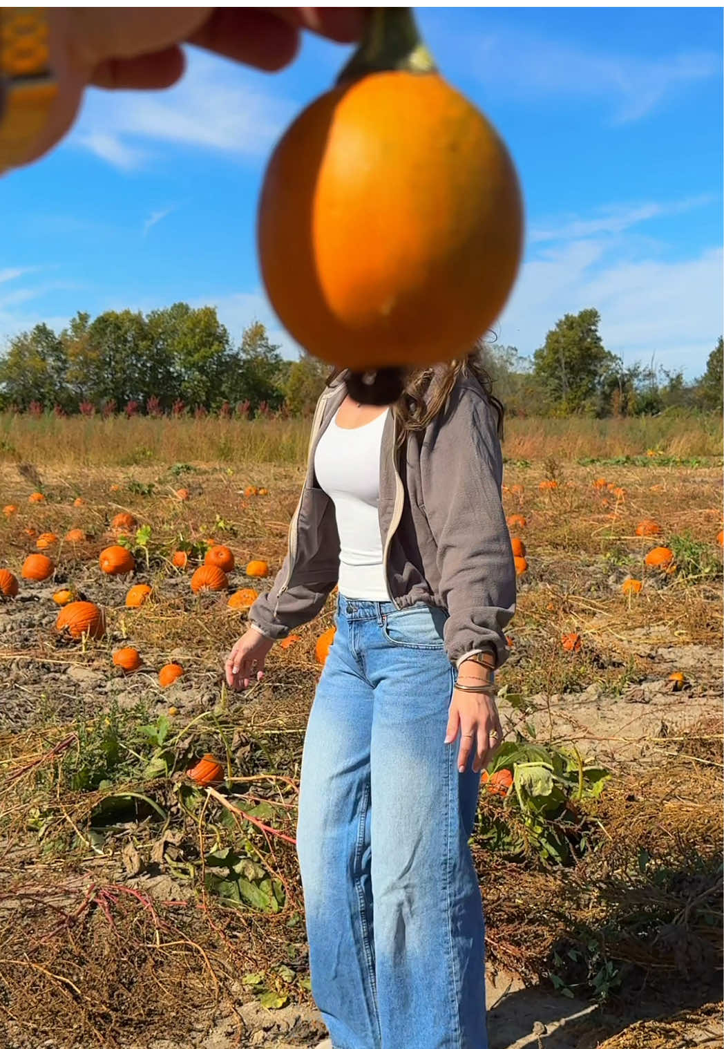picked the cutest pumpkin in the patch (alex is the pumpkin in question)