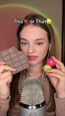 This or That? YouTube ASMR Lisandra📌 #asmrchocolate #asmrsounds #asmrrelax #asmrvideo #asmrsleep 
