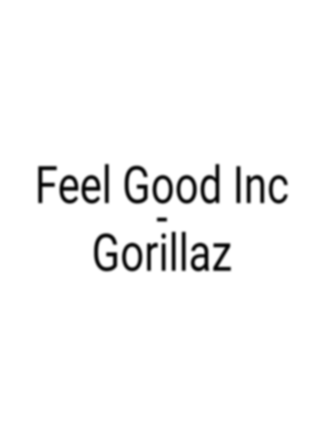 Feel Good Inc - Gorillaz . . . #feelgoodinc #gorillaz #rock #music #song 