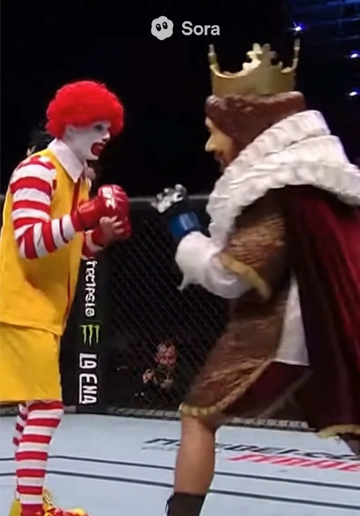 McDonald’s vs Burger King #ai #sora #UFC #mcdonalds #burger 