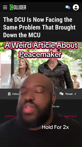 There’s stuff to criticize for sure, but the problem with season 2 isn’t that you have to watch the TWO things that came before it. #greenscreen #fyp #peacemaker #dccomics #comictok 