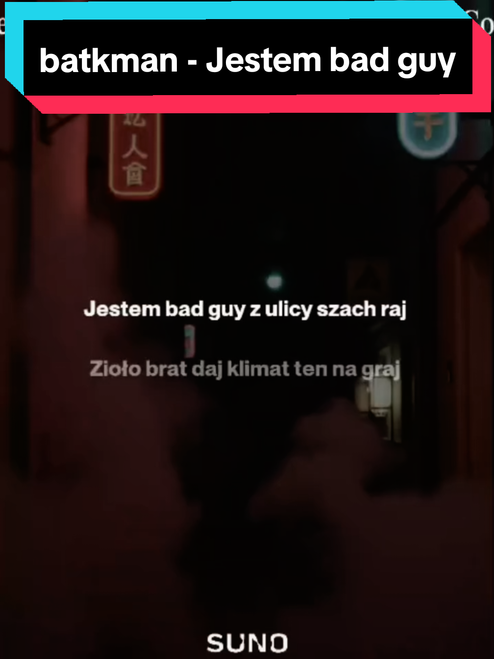 batkman - Jestem bad guy  Text: batkman Lyric Video: SunoAl Rap/Beat: SunoAi #rap #ai #polska #dc #music 