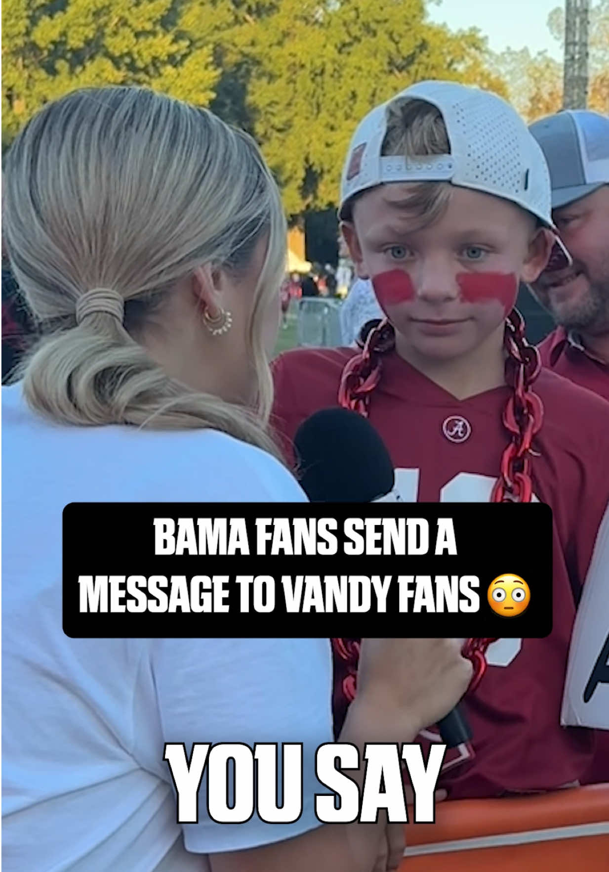 They didn’t stutter 🤷🏼‍♀️ #bama #vandy #collegegameday #espn #alabamafootball @College GameDay @ESPN 