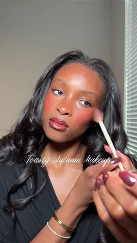 toasty cinnamon girl glam for girls night 🧸🍂🍇 @rhode skin eye patches & lip glaze @maccosmetics brow gel @ILIA Beauty face base milk @Bobbi Brown face base moisturizer  @DIBSBEAUTY contour, baked bronzer, & mascara @Natasha Denona concealer @Patrick Ta Beauty foundation & blush  @Laura Mercier eye liner @Huda Beauty lip stain @makeupforever lip pencil