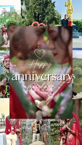 Happy 1st Marriage Anniversary My Darling wife😘❤️  I’m falling in love with you over and over again😍You have the way of maling everything feel brighter and more beautiful 💗 Thank you so much for coming into my life my happiness 😘❤️🌍 @Alsu❤ #husbandwife❤️ #foryoupage #fyp #tiktok_nepal🇳🇵 #CapCut 