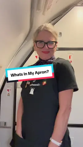 I could moonlight at The Home Depot 🤣 #whatsinmyapron #flightattendant #flightattendantlife #newflightattendant #lifeatsouthwest 