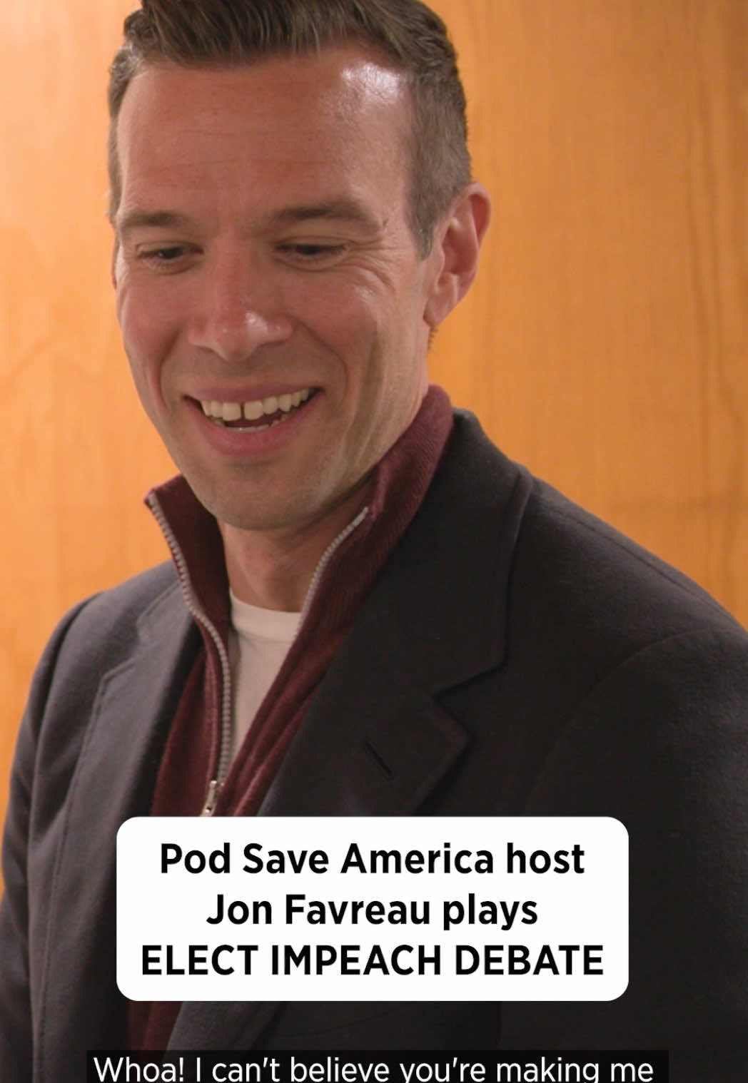 @Crookedmedia’s Jon Favreau tells us who he would elect, impeach, and debate 🗳️#PodSaveAmerica #JonLovett #TommyVietor #DanPfeiffer 