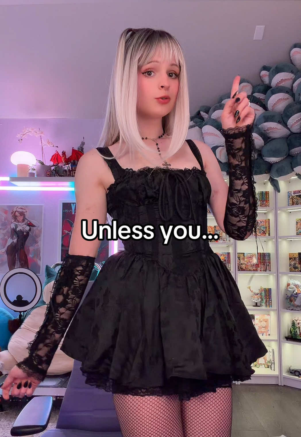 Unless you….😉🖤 #misaamane #cosplaygirl #deathnote #transfem 