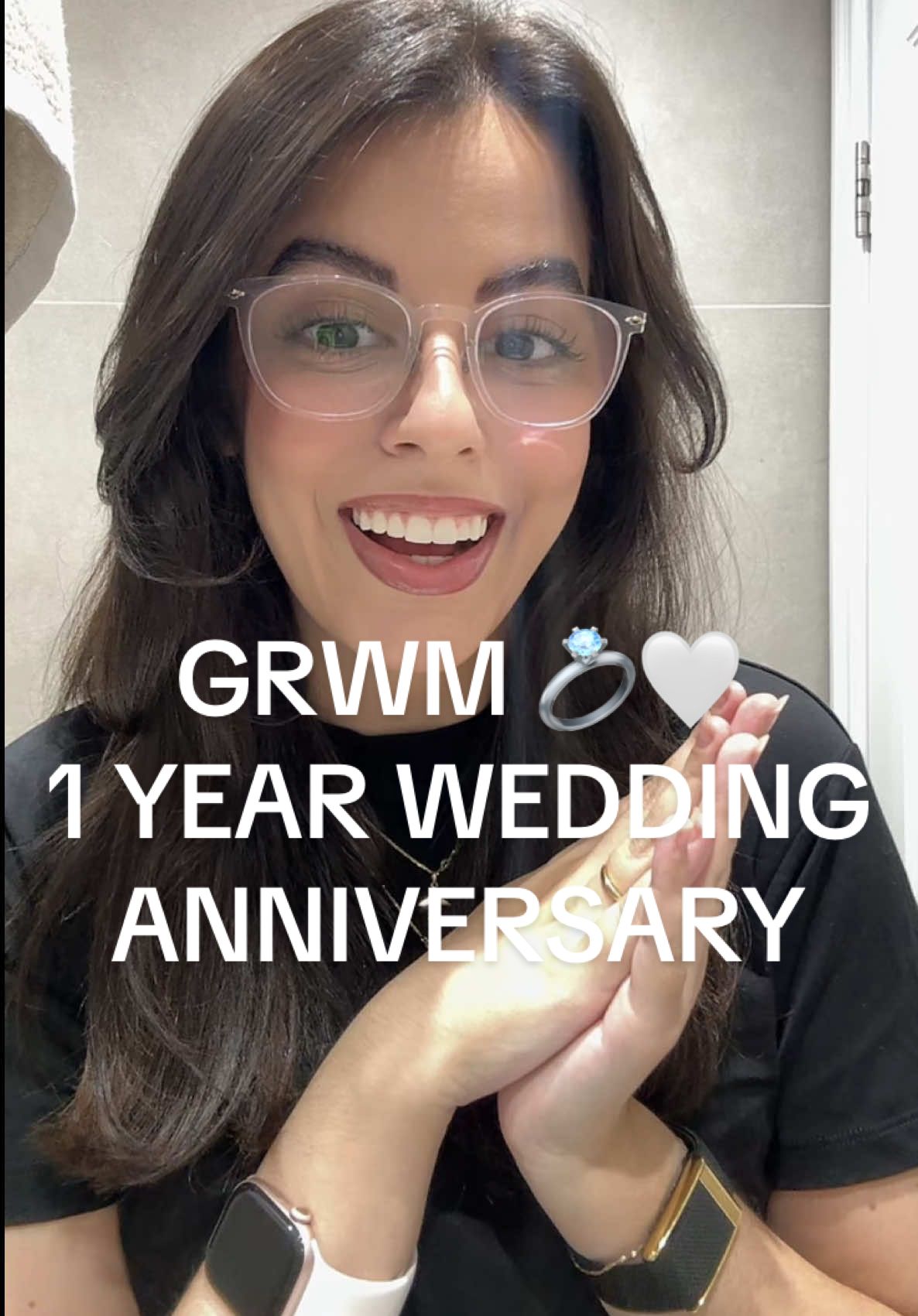 How time flies 🥹🤍💍 #grwm #chattygrwm #weddinganniversary #2024bride #honeymoontrip 